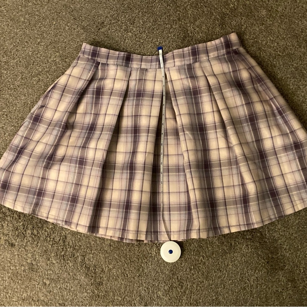 Plaid Purple Skirt